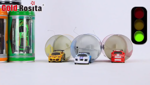 รถรถแข่งบังคับรีโมทกระป๋องโค้ก Mobil Remote Control ขนาดเล็กไฟ LED ของเล่นรถ RC ขนาดเล็กพร้อมของขวัญสำหรับเด็ก