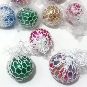 RL Squish Ball Beads Filled Anti-Stress Mesh Grapes Stress Balls Toys Sensory Fidgets Stress Balls Toys COD