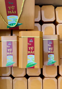 Trà Ô Long Tứ Hải Hộp Giấy 100g - Quà Tặng Cao Cấp Trà Ô Long Thơm Hương Hoa Lan Vị Ngọt