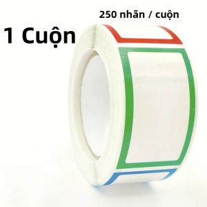 Nhãn Dán Trống Đa Năng Có Viền Đầy Màu Sắc Có Thể Viết Tay Và Có Thể Tháo Rời Cho Văn Phòng Trường Học Sự Kiện Kho Hàng