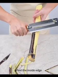 Ultrafast Carbon Steel Sugar Cane Knife Stainless Steel Paring knife Thickened pineapple knife Planing knife甘蔗刀不锈钢削皮刀刮皮器