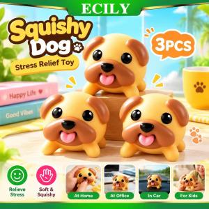DỄ DÀNG\ud83d\udd251/2/3 Stk.\ud83d\udd25Dễ thương Mochi Dog Đồ chơi Squishy lưỡi bật ra công cụ giảm căng thẳng bóp mềm Puppy Fidget Kawaii quà tặng trang trí để bàn cho trẻ em người lớn văn phòng vui vẻ