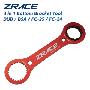 ZRACE Wrench Tool 4 in 1 Bottom Bracket Compatible with DUB SHIMANO BSA / FC-25 / FC-24 CNC AL7075 DUB-BSA TOOLS
