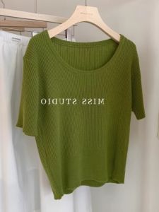 HUOLISI | Green Vintage Short Sleeved T-shirt Casual