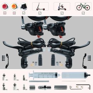 Goodtaste GT03N Left Disc Hydraulic Brake E Bike MTB Electric Scooter Caliper 2300 Oil Pipe Rotor Power Off Bafang 2 Pin 3 Sm2a