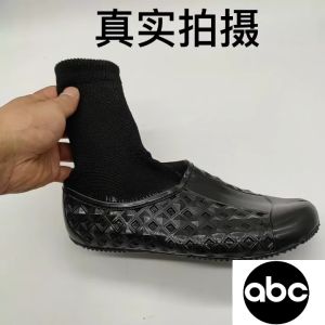41-44 Farmers Rice Shoes Field Seeding Shoes Black Waterproof Shoes Anti Conch For Farmers