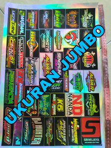 Stiker Sound | Stiker Hologram | Stiker 1 Lembar | Stiker Pack Ukuran 31cmx47cm JUMBO