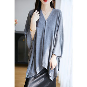 Fashion Stylish Round Neck Knit Cape