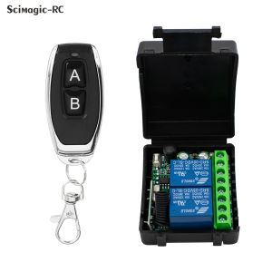 Wireless RF 433MHz Remote Control Receiver Module 2CH AC110V 220V 230V 10A Dry Contact Relay For Fan Light Garage Gutomation