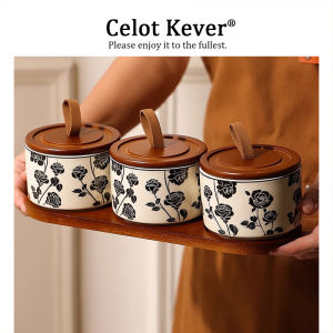 Home French Retro Ceramic Airtight Storage Jar