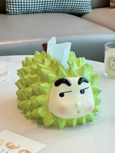 Creative Cute Ceramic Tissue Box Home Living Room Drawstring Box Tea Table Storage Box Decorative Item Durable Household Organizer