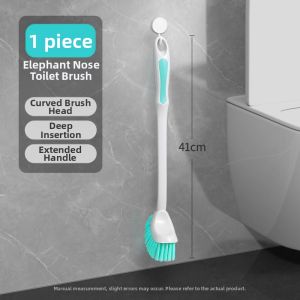Maryya | Long Handle Soft Bristle All-Angle Cleaning Toilet Brush Set