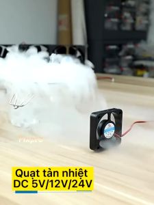 Quạt tản nhiệt DC 12V 6x6x1.5cm  2 dây chất lượng tốt - Linh kiện Fixpro