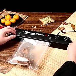 100% UANG KEMBALI Mesin Vacuum Sealer Portable Vakum Vacum Sealer Makanan Basah dan Kering Press Plastik frozen food Buah Buahan Sayur Sayuran /Free 10pcs plastik vacum