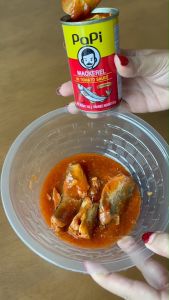 ปลากระป๋อง ปาปี๋ ปลาซาร์ดีน ในซอสมะเขือเทศ เข้มข้น ปลากระป๋อง ขนาด 155 กรัม มีอย. มีฮาลาล