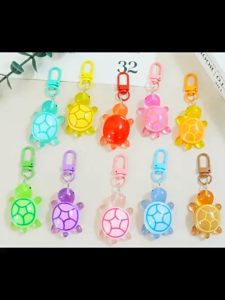 COD Over 1pc Colorful Luminous Sea Turtle Keychain INS Style Bag Pendant Accessory Gift For Friends And Couples Car Accessories Bag Charm School Cartoon Cute Goth