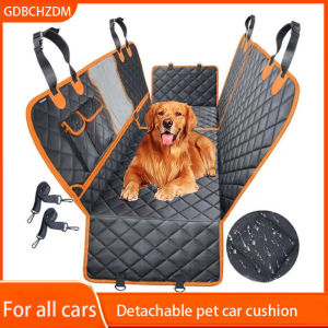 Dog Car Seat Cover for Back Seat 100% Waterproof Dog Car Hammock with Visual Mesh Window and Side Zipper Car Seat & Door Protec
