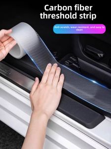 Car Threshold Strip Anti-Feet Stickers Protection High End Scratch Proof Stickers Trunk Protective Strip Collision Prevention Universal Decorative Items