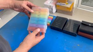 ตลับใส่ยา แบบกล่องใส กล่องใส่ยา กล่องเก็บยา เซ็ตเก็บยา แบบ 7 วัน 21 ช่อง