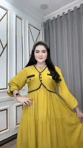 Dress Semuk Halosa Rompi 0092-3700 – Rompi Twill Manis Rempel