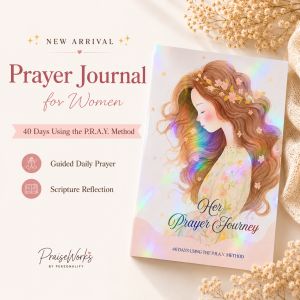Prayer Journal for Women | Her Prayer Journey | 40-Day Christian Devotional | Guided Prayer & Scripture Reflection Notebook