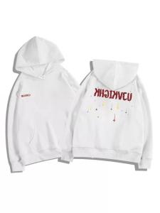 Loose Womens Hoodie Star Letter Print Casual Streetwear Autumn Fashion Outerwear Sweatshirt Kangaroo Pocket Long Sleeve