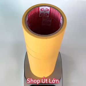 Băng keo simili màu vàng rộng 3.6cm dài 12 mét lõi giấy 3mm 1 cây 8 cuộn giá tại xưởng