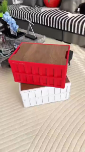 Folding Storage Bin - 20L/30L/55L Stackable System with Anti-Slip Base Capacity Storage Box Car Trunk Foldable Storage Box Toy Storag Box Weather-Resistant for Construction Sites & Outdoor Adventure Gear