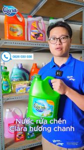 Nước rửa chén Clara - Hương Chanh tự nhiên - can 3.8Kg: Lựa chọn hoàn hảo cho căn bếp hiện đại
