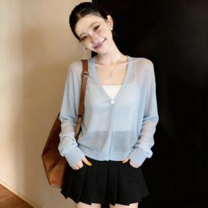 Sun Protection V-Neck Ice Silk Outerwear