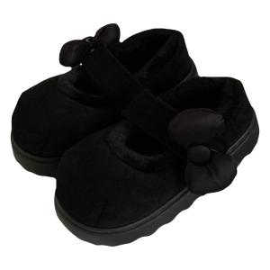 XIXITIAO | Sweet Matching Mary Jane Cotton Shoes Magic Tape