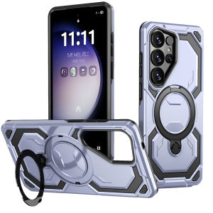 For Samsung Galaxy S26 S25 Ultra S24 Plus S23 Magnetic Guardian Heavy Duty Shock Absorption Body Protective Rotatable Kickstand