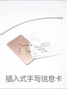 Travel Suitcase Bag Name Address Label Travel Accessories Luggage Tag Aluminum Alloy Waterproof
