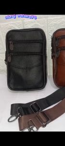 Tas Selempang Kulit Multifungsi: Sarung HP Kulit Jumbo & Tas HP Kulit