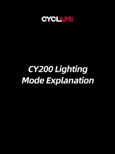 Đèn Hậu Xe Đạp Thông Minh CYCLAMI CY200 Cảm Biến Phanh Chống Nước IPX6 Đèn LED Sạc Được Tăng Cường An Toàn Khi Đạp Xe