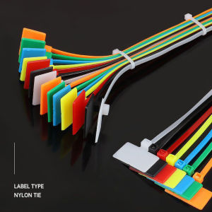 100Pcs Kabel Ties Cable Tis Label Marker Name Tag Label Pengikat Nylon Warna Warni 2.5 x 100 mm 3 x 150 mm 10cm 15cm