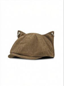 Cute Cat Ears Vintage Wide Brim Boater Hat