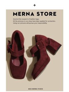 Sheepskin Version Waterproof Platform Mary Janes High Heels Womens Velvet Retro Buckle Strap Shoes Fashionable Casual Loafers