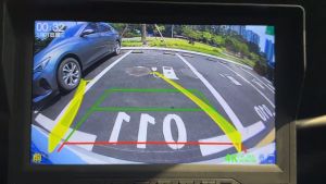 QMKJ AHD 1080P Car Intelligent Dynamic Trajectory Moving Guide Parking Line Rear View Reverse Backup Golden Fisheye Camera For Android DVD Monitor