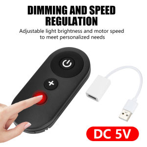 Aideepen | DC 5V USB RF Remote Switch Fan Night Light Cabinet Light Strip Dimmer/Speed Module Plug and Play For LED Lights/Strip Lights/Fan