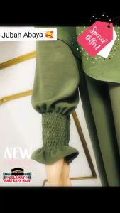 Jubah Abaya Mekah Ironless Muslimah Full Set Tudung Sedondon Mesra Umrah Dan Travel Paling Best tak Perlu Gosok Dress Long with matching Tudung Full set Baju Raya 2024