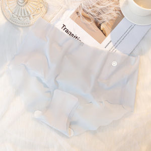 SHAN 6 PCS seluar dalam sutera ais yang tidak kelihatan wanita seluar dalam lancar seluar dalam wanita seluar dalam Ultra-nipis tinggi naik pakaian dalam selesa yang selesa baru