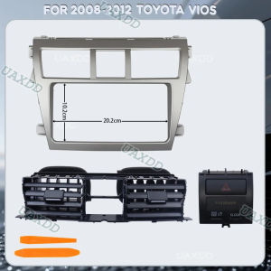 2DIN FRAME For 2018-2019 Toyota VIOS 7INCH 2008-2012 Yaris Vitz Belta Car Conditioning Interior AC Grille Dashboard Panel Outlet