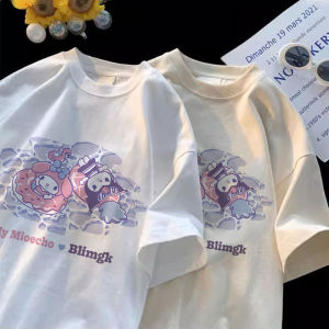 เสื้อยืดแขนสั้นผ้าฝ้ายแท้สำหรับเด็กผู้หญิง ฤดูร้อน 2023 สไตล์เกาหลี เสื้อผ้าเด็ก แฟชั่น แขนสั้น แขนยาวครึ่งตัว เสื้อผ้าเด็ก