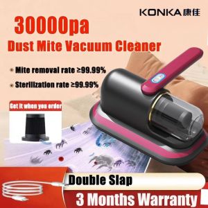 Konka 30000PA Portable Dust Mite Vacuum Cleaner Wireless Mite Removal For Bed Sofa Blanket Carpet Dust Mite Vacuum Cleaner Mites-COD