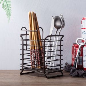 Simple Multi-Purpose Cutlery Holder in Silver or Coffee: A Perfect Addition to Your Modern Minimalist Kitchen