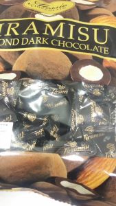 Coklat Alessio Tiramisu Almond Dark Chocolate Creme Praline Cokelat / kurma elshanum II