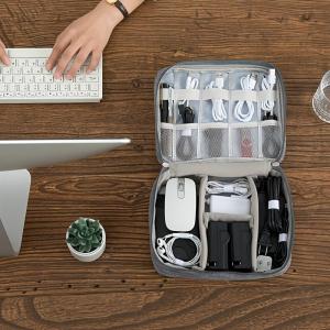 Large Capacity Storage Bag USB Data Cable Mobile Power Storage Travel Cosmetics Cable Storage Bag Portable Digital Storage Bag