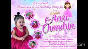 Invitation Christening Baptism Birthday Wedding Debut Invitation - 10pcs