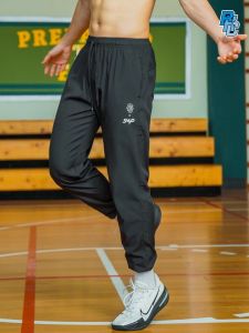 Mens Basketball Sport Pants Straight Leg Zipper Pocket Running Long Trousers Casual Comfortable Breathable Quick Dry Lightweight